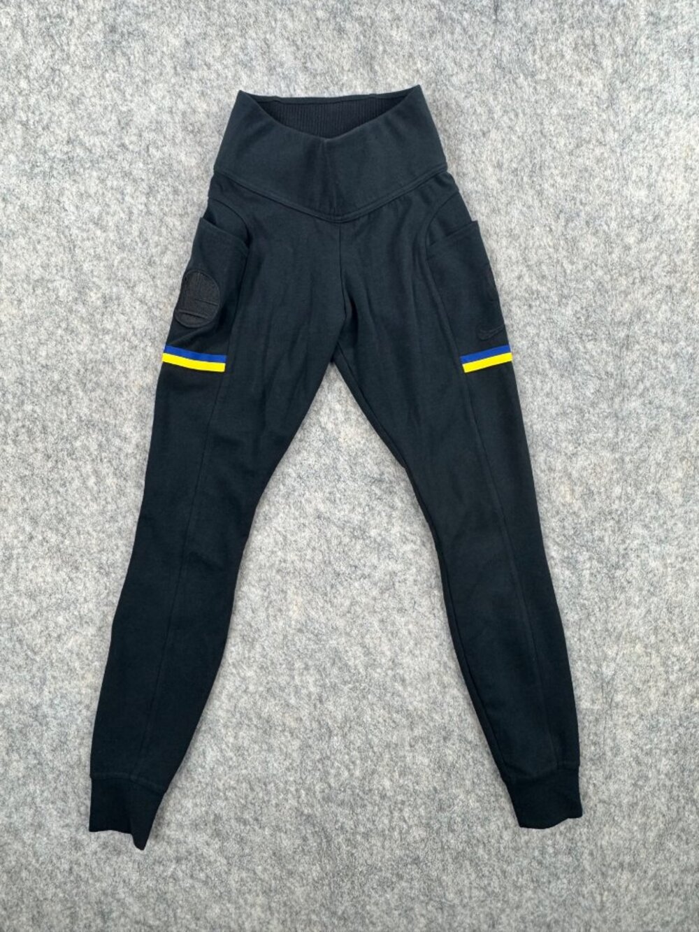 Nike Golden State Warriors Leggings Sz XS Pockets Patches